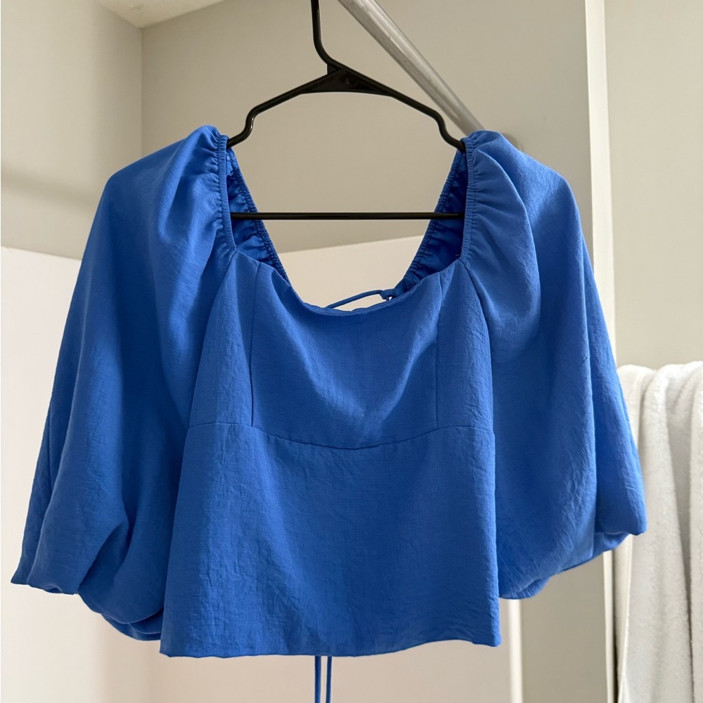 Elegant Blue Women's Top